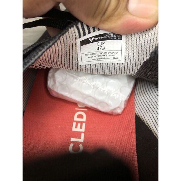 Vivobarefoot Primus Trail Firm Ground Black Mesh Running Shoes Men Sz 47EU/13.5M - Picture 9 of 16